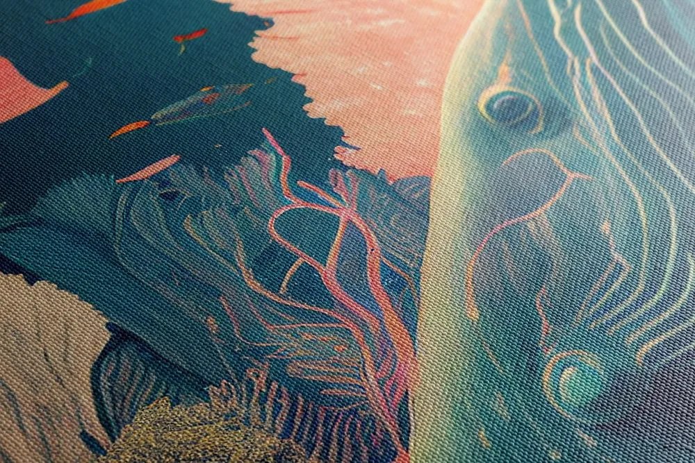 Quadro su tela – Balena surrealista