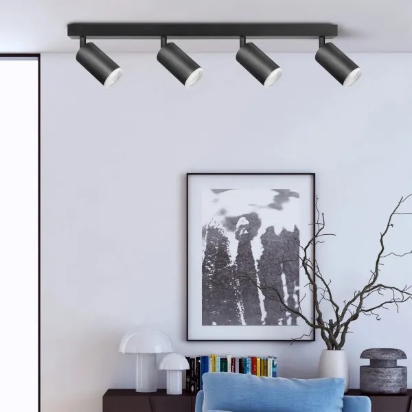 Faretto LONDON 4xGU10/10W/230V nero