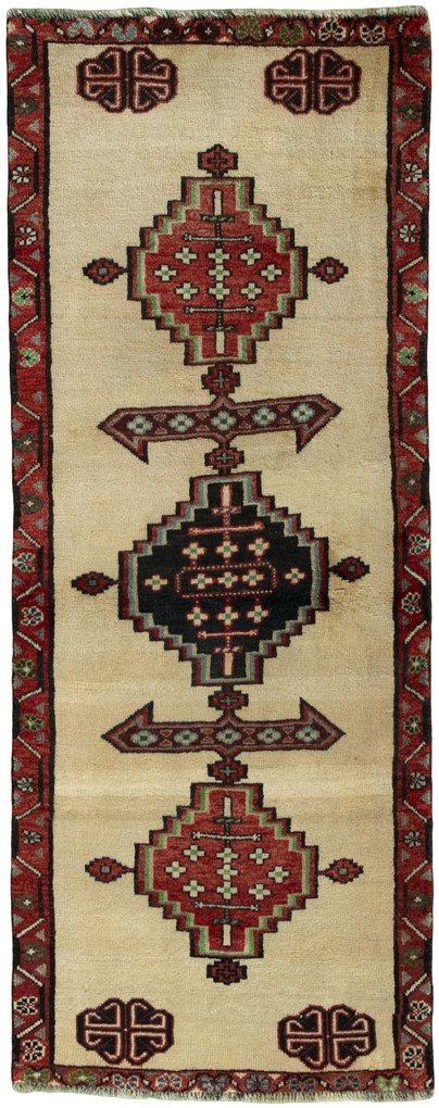 Gabbeh Tappeto persiano 190 x 80 Beige (Iran) Annodato A Mano