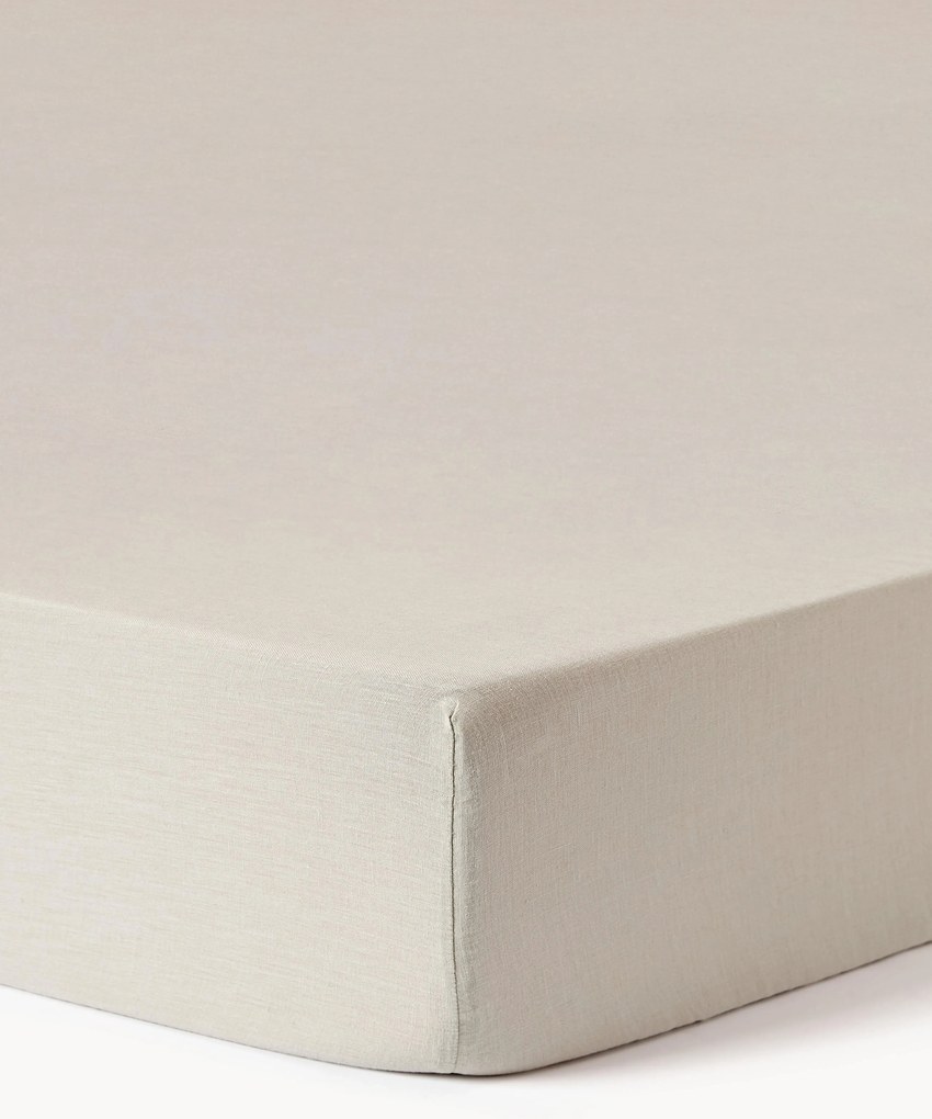 Lenzuolo con angoli topper in lino lavato Airy