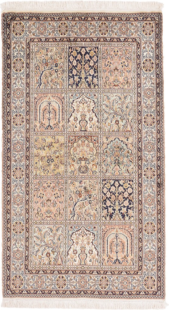 Cashmere Silk Tappeto orientale 80 x 130 (Indian) Annodato A Mano
