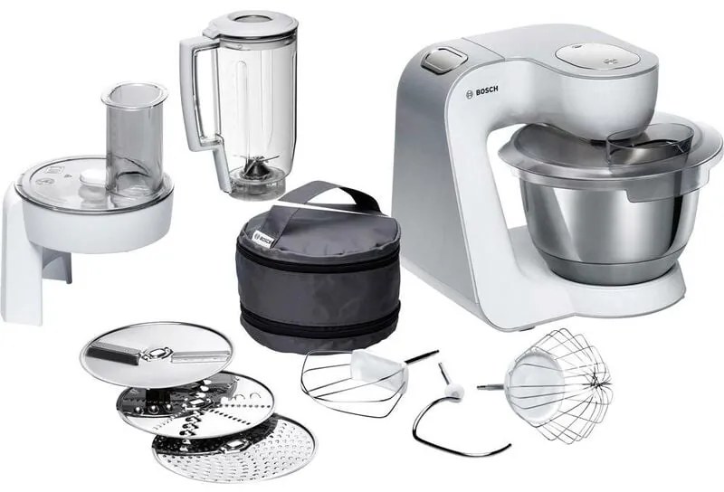 Bosch Haushalt MUM58W20 Robot da cucina 1000 W Bianco, Argento (opaco)