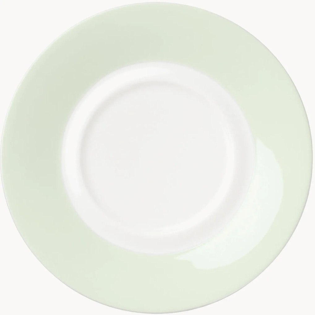 Set di 6 piattini in Fine Bone China Pastel