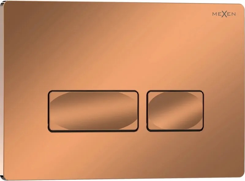 Mexen Tex 04 pulsante di scarico, oro rosa lucido - 6104-09