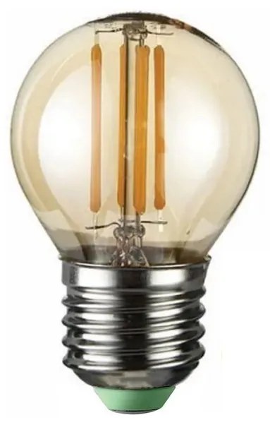 Lampadina LED CLASIC AMBER G45 E27/4W/230V 2200K -  Brilagi