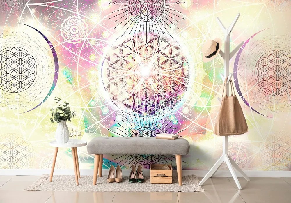 Carta da parati autoadesiva – Mandala in un design interessante