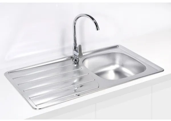 ALVEUS 1098938 - Lavello della cucina ZOOM 79x50 cm satin, per montaggio superiore