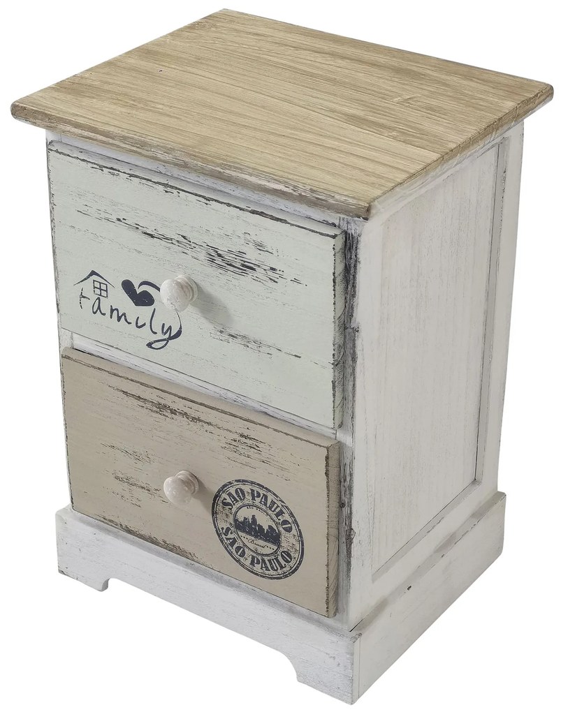 SEVEN - mobiletto in legno con cassetti