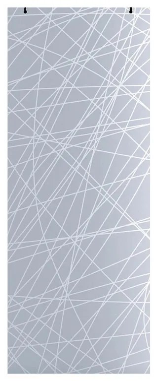 Anta per porta scorrevole esterno muro Armonia in vetro, L 96 x H 215 cm spessore 8 mm, apertura reversibile