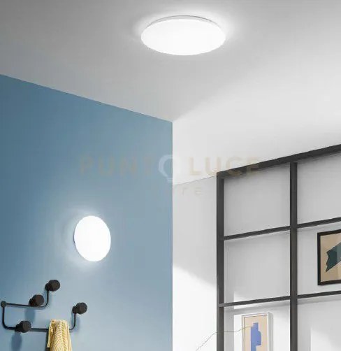 Plafoniera led sun bianca led 17w 1500lm 4000k 32x32x5cm in acrilico