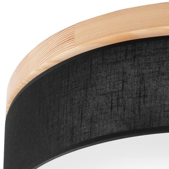 Brilagi - LED Plafoniera BELLADONNA 3xE27/15W/230V nero/pino