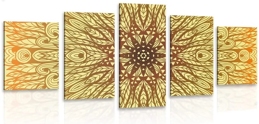 Quadri 5 pezzi – Ornamento etnico unico