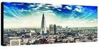 Stampa su tela Panorama Londra dall'alto, multicolore 140 x 70 cm