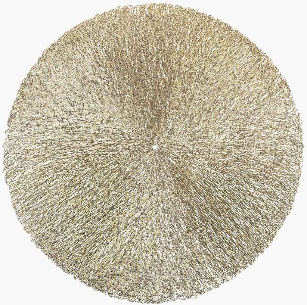 Tovagliette americane rotonde con frange Linda 6 pz