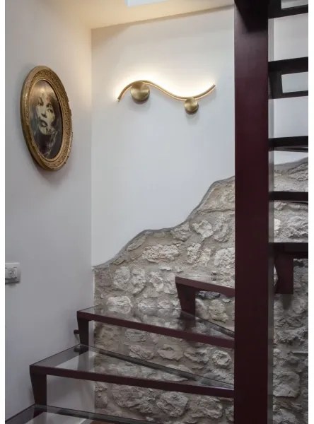 Redo 01-3109 - Applique a LED WAVE LED/9W/230V ottone