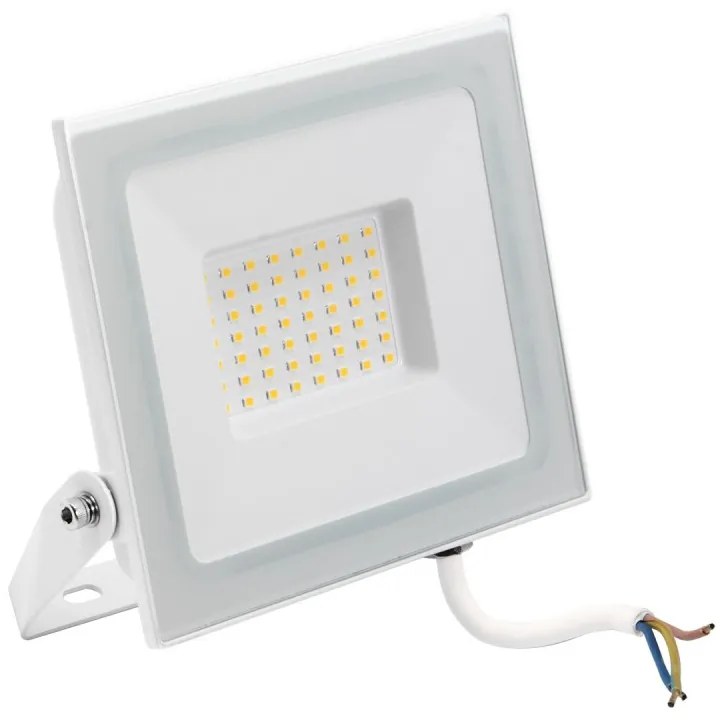 Faro LED 50W, Slim Bianco, IP65 Colore Bianco Freddo 6.000K