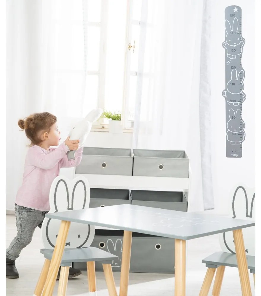 Organizer per giochi da bambino bianco/grigio 63,5x29,5x60 cm Miffy – Roba