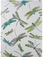 Matthew Williamson Carta da parati Dragonfly Dance - Jade/ Kiwi/ Pale Grey