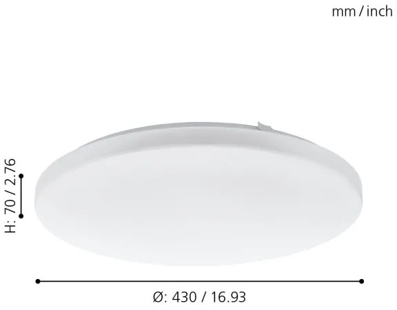 Eglo 97873 - Plafoniera LED FRANIA LED/33,5W/230V