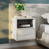 Comodino a Muro Grigio Cemento cod mxl 30262