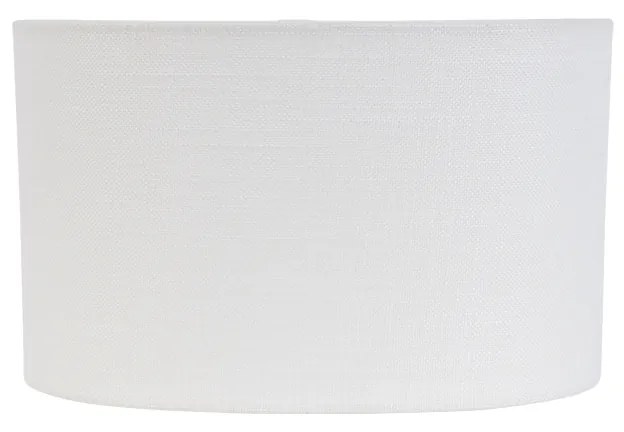 Paralume in lino bianco ovale 25/16/15