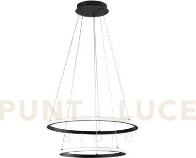 Lampadario a sospensione led axis nera 31w 3360lm cct 3000 4000 650...