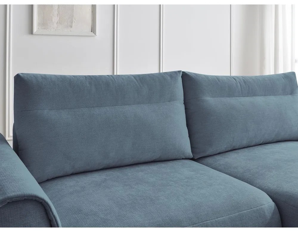 Divano angolare blu Aden – Bobochic Paris