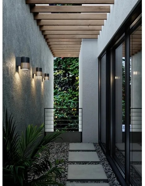 Nordlux - Applique da esterno ALUDRA 1xE27/15W/230V nero