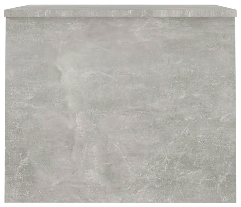 Tavolino grigio cemento 80x50,5x41,5 cm in legno multistrato