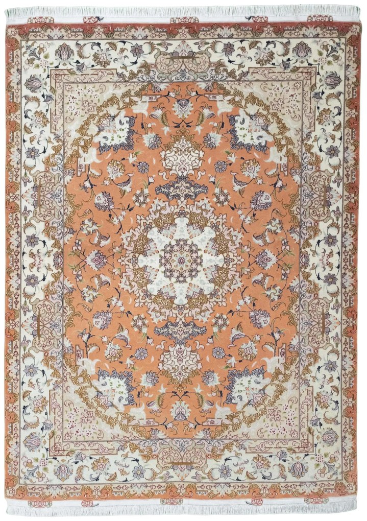 Tabriz Tappeto persiano 150x210 Rosso (Iran) Annodato A Mano
