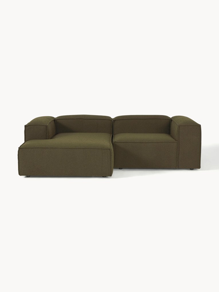 Divano angolare componibile 2 posti in bouclé Lennon