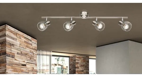 Globo 54809-4 - Luce Spot TEXAS 4xE14/40W/230V cromo opaco