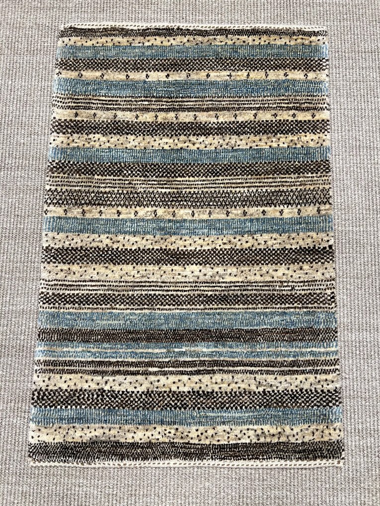 Loribaft Tappeto persiano 90x60 Beige (Iran) Annodato A Mano