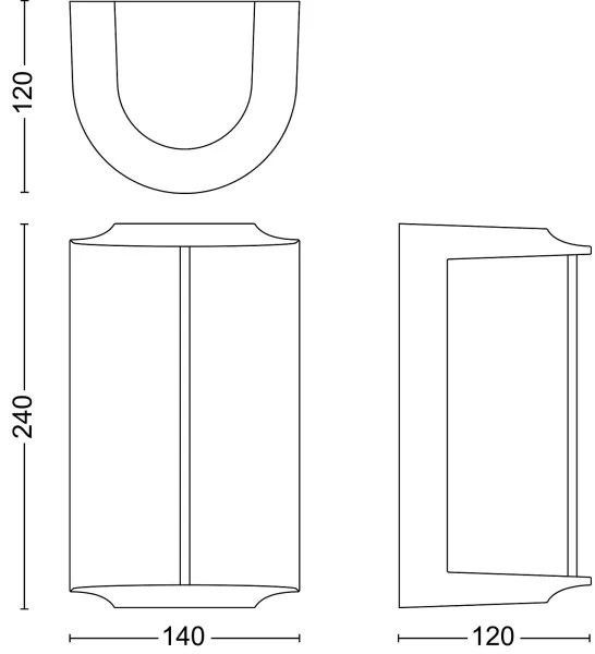Philips - Applique a LED da esterno REESE LED/4,3W/230V 2700K IP44