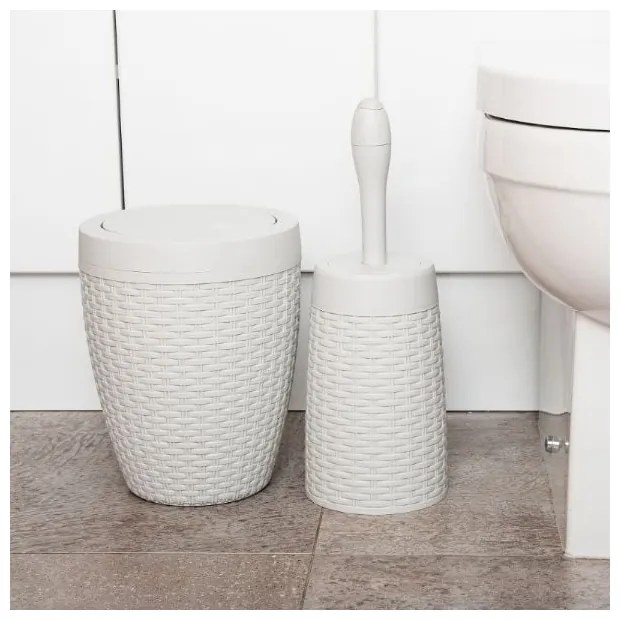 Cestino da bagno in rattan crema Calico, 5 l - Addis