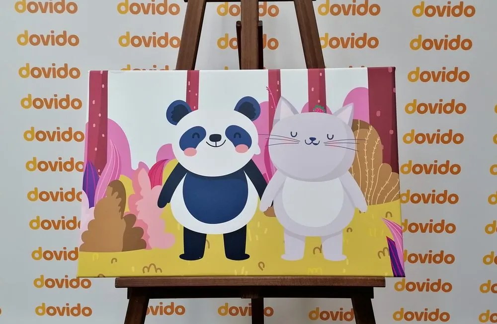 Stampa su tela – Animali nel bosco