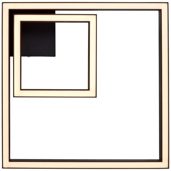 Brilliant - Plafoniera LED QUON LED/24W/230V 3000K 40x40 cm nero