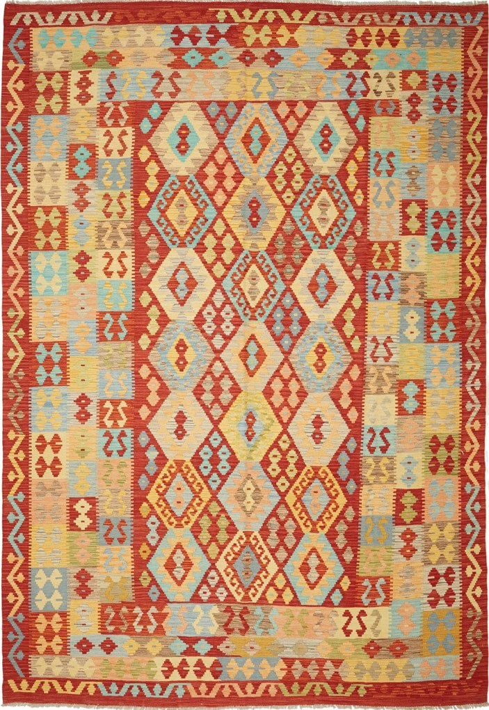 Kilim Tappeto 210 x 300 (Pakistan) Tessuto A Mano