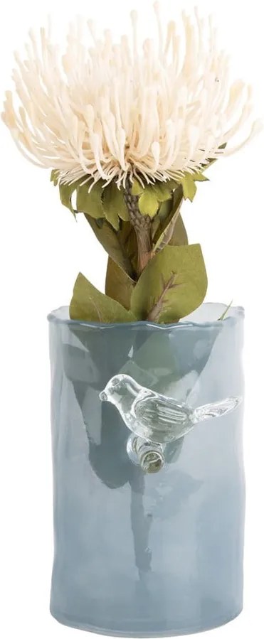 Vaso blu in vetro (altezza totale 15 cm) Bird On Branch – PT LIVING