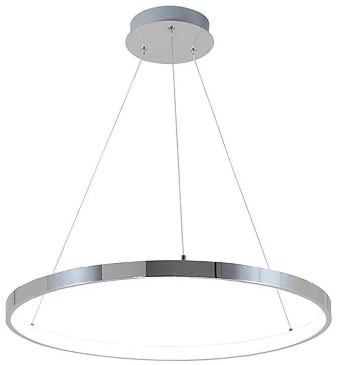 Lampadario LED moderno Joy grigio Ø60cm, luce naturale 2100 lumen, NOVECENTO