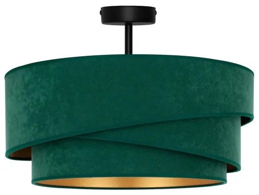 Duolla - Lampadario a plafone KOBO 1xE27/15W/230V diametro 45 cm verde