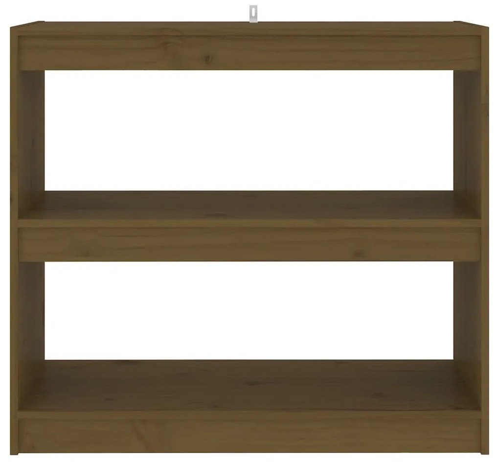 Libreria/Divisorio Miele 80x30x71,5 cm Legno Massello di Pino