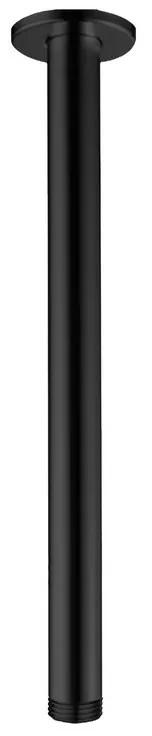 Kamalu - braccio doccia a soffitto 50 cm colore nero | nico-29
