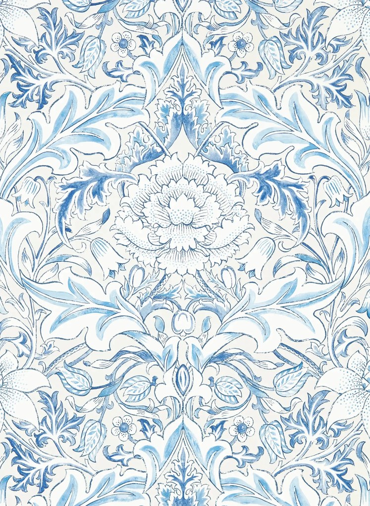 Morris & Co Carta da parati Simply Severn - Woad