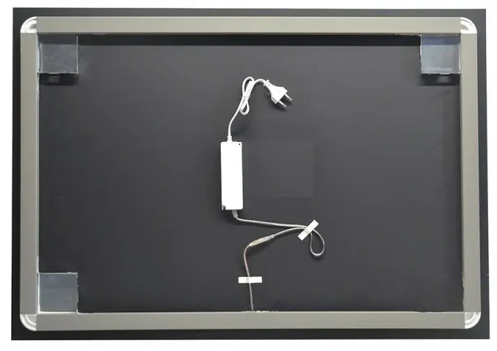 Specchio LED 100x70 installazione reversibile e illuminazione perimetrale