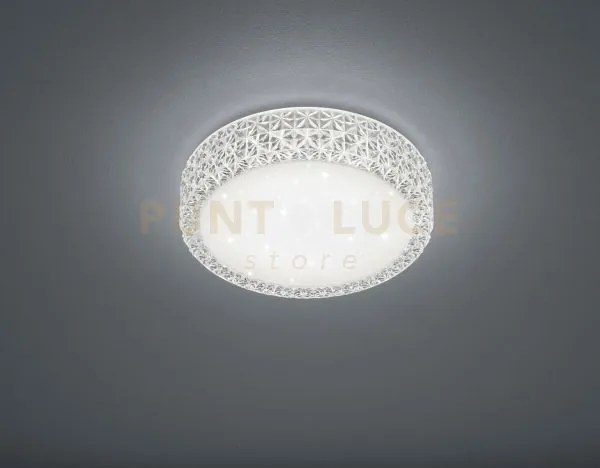 Pegasus plafoniera led 12w 1160lm, 3000k effetto cielo stellato bor...