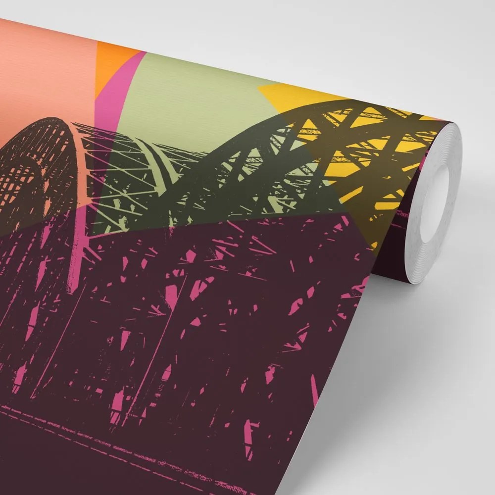 Carta da parati – Illustrazione digitale della città di Colonia
