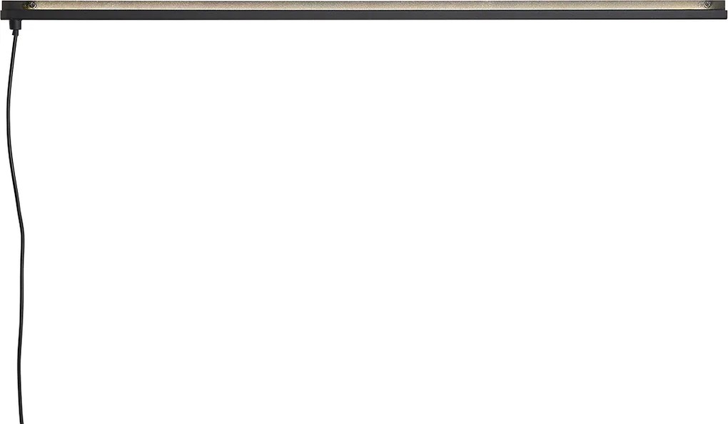 Lampada da parete moderna nera con LED inclusi - Letterbox