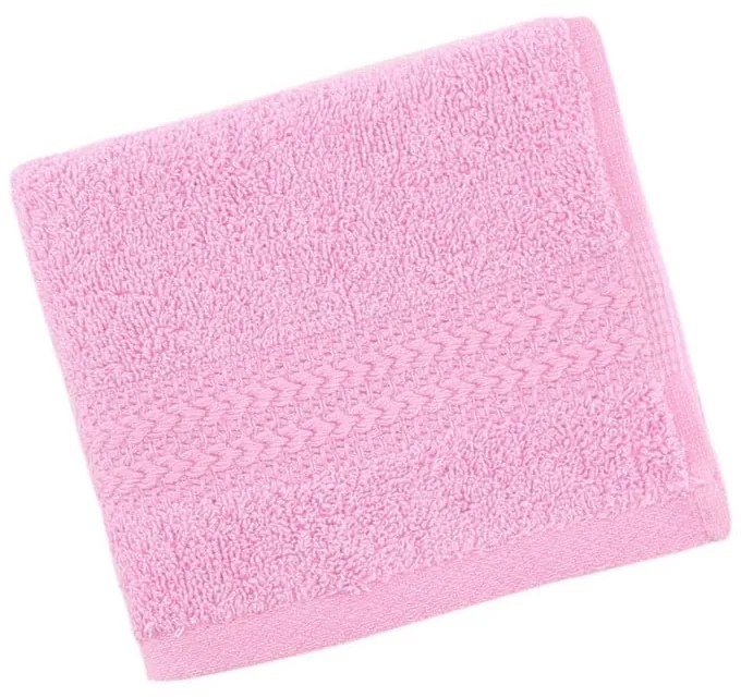 Asciugamano rosa in puro cotone, 30 x 50 cm - Foutastic