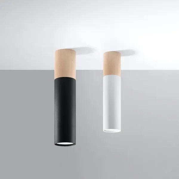 Sollux SL.0635 - Plafoniera PABLO 1xGU10/40W/230V nero